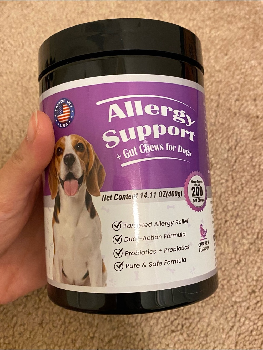 Bundle - NEW Allergy Support Gut Chews for Dogs & Tick Prevention - Picture 2 of 9